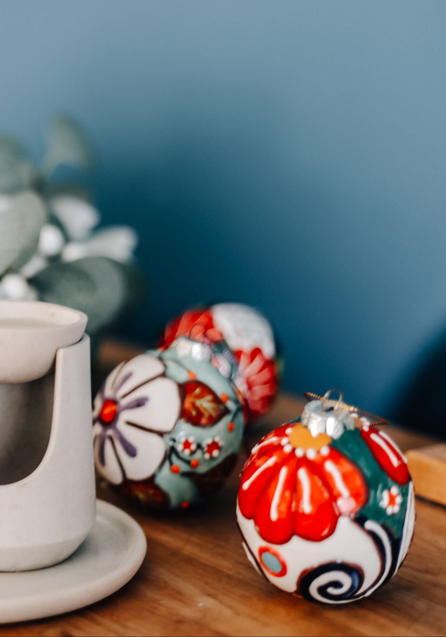 Handbemalte Weihnachtskugeln