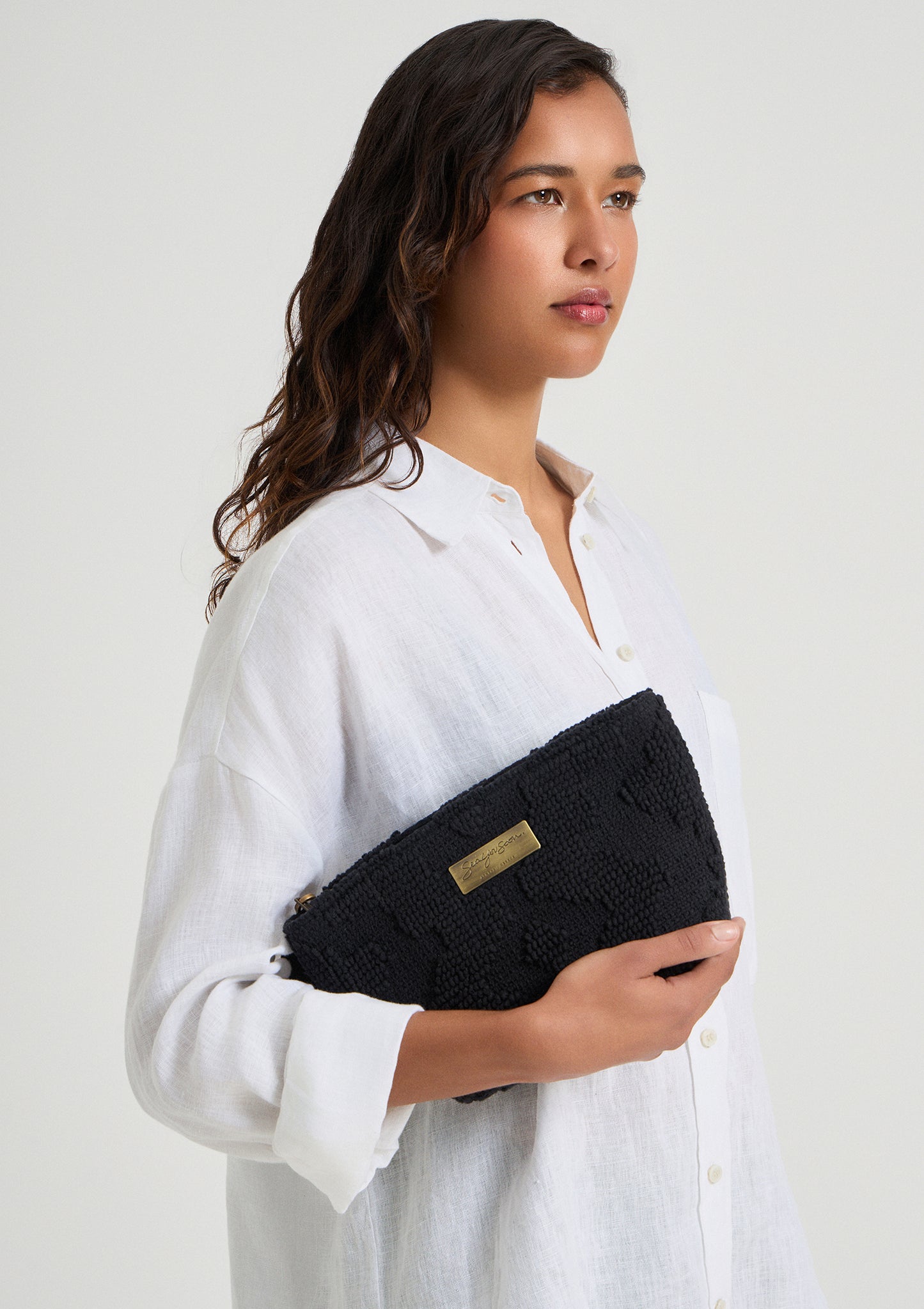 Marsala mini clutch bag black / Pre-order