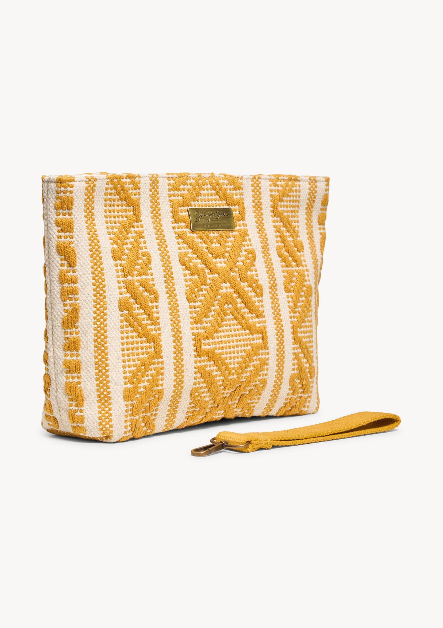 Sorrento midi clutch bag mustard / Pre-order