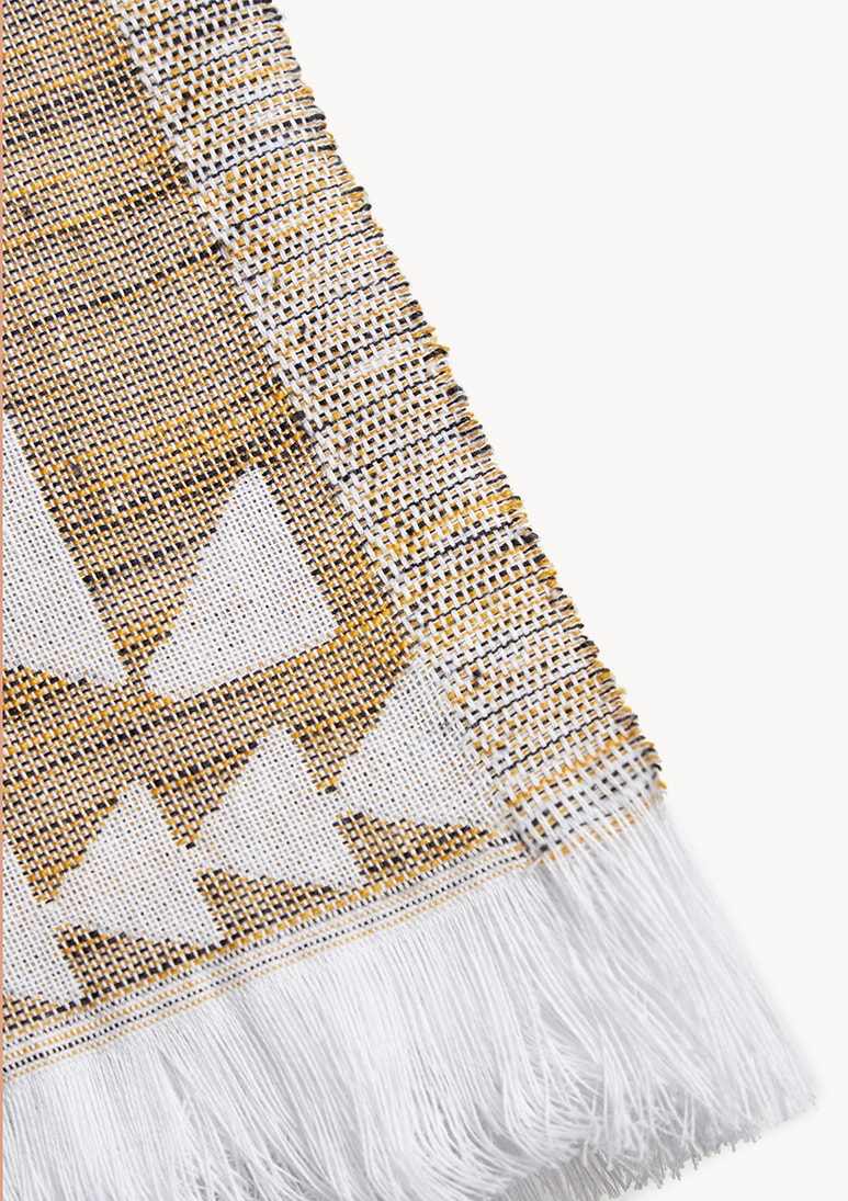 Zipolite jacquard beach towel mustard / Pre-order